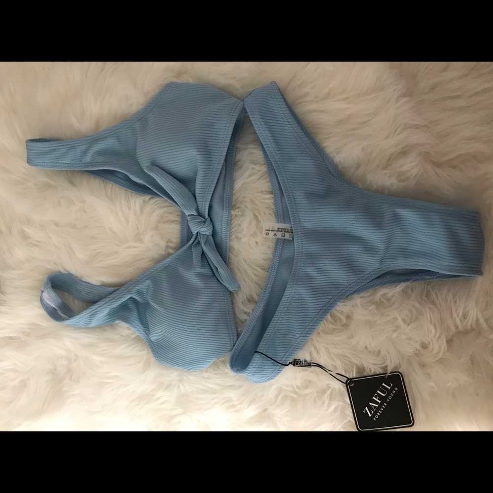 light blue bikini